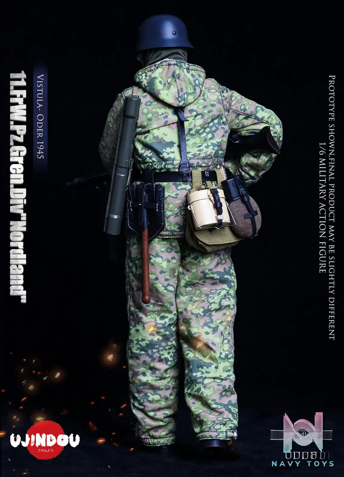 UJINDOU – 1/6 WWII 11. FrW. Pz. Gren. Div “Nordland”, Vistula – Oder 1945 UD9051 (Licensed)