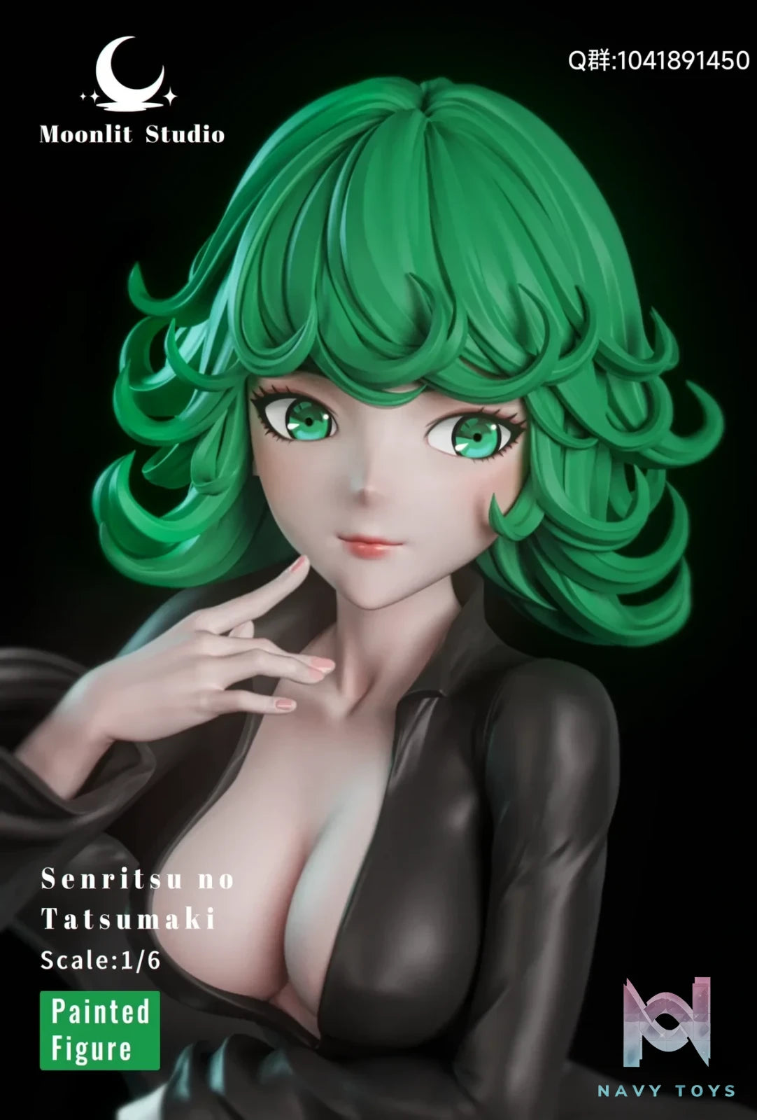 Moonlit Studio - One Punch Man Tornado of Terror Tatsumaki resin statue Navy Toys anime figure
