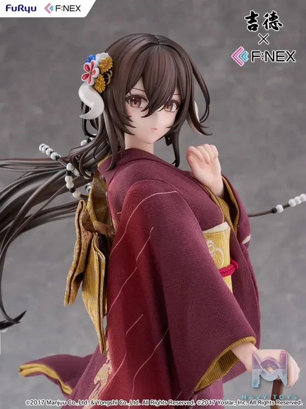 FURYU – Yoshitoku x F:NEX Mikasa blue flower komachi ver -Japanese Doll- 1/4 Scale Figure (Licensed)