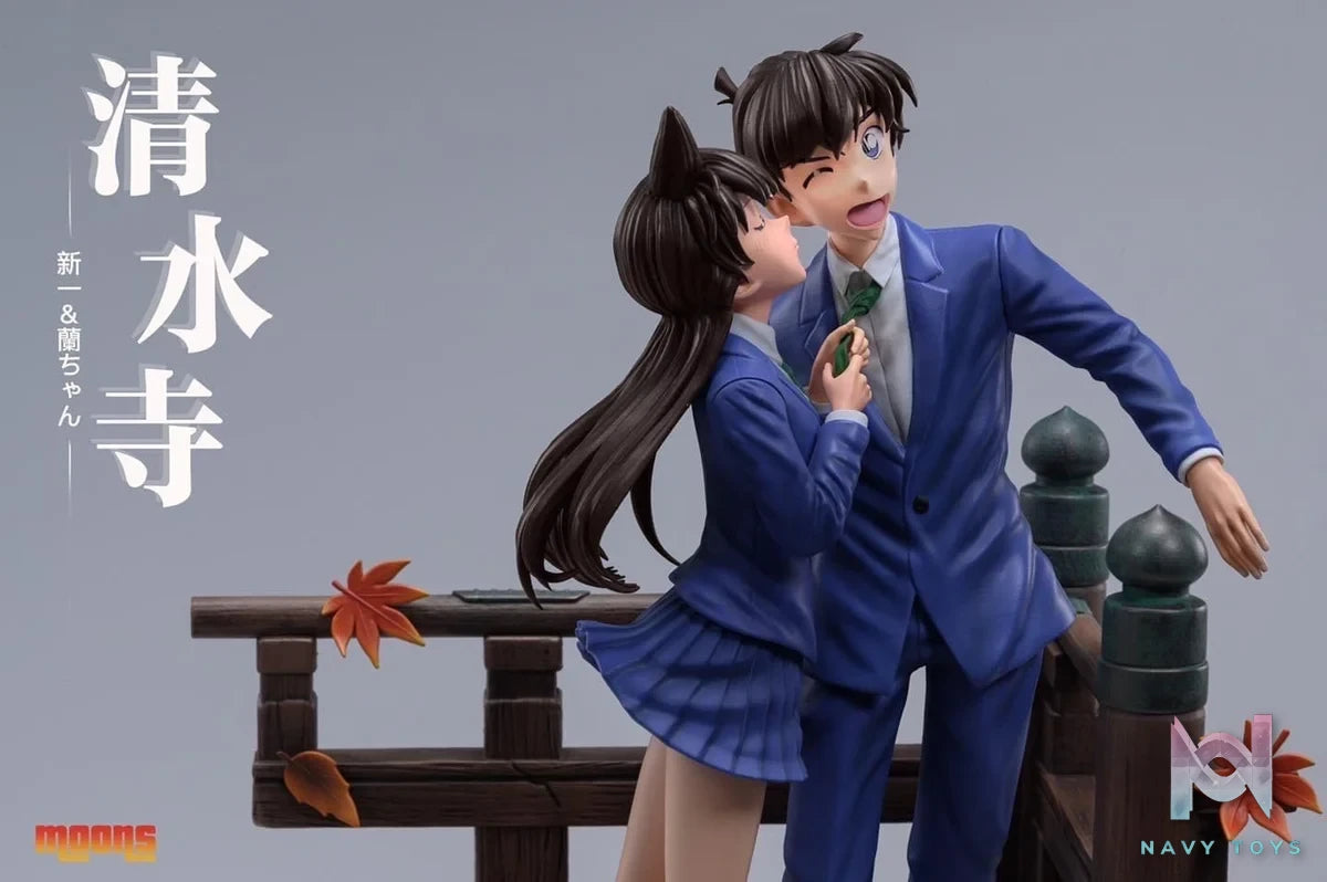 Kudo Shinichi & Ran Mori resin statue Moon Studio anime figure