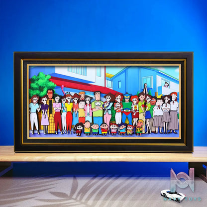 Yu Zhi Jiang Studio – Crayon Shin-chan Multiple Characters Series #2 3D Decorative Painting Crayon Shin-chan