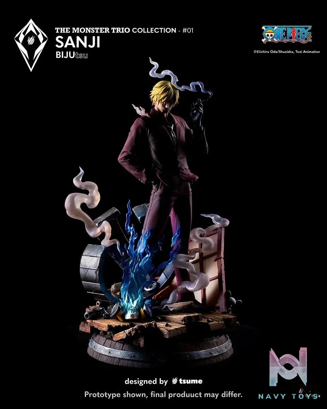 Tsume Studio - One Piece Sanji BIJUtsu (Licensed) resin statue Navy Toys anime figure