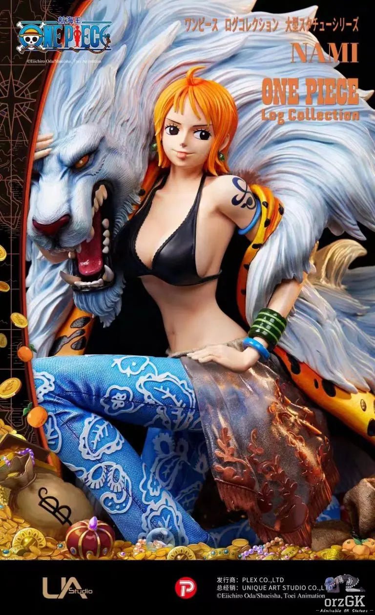 UNiQUE ART - One Piece Log Collection Large Size Statue Series Nami (Licensed) resin statue Navy Toys anime figure