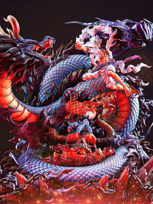 Luffy Nika vs Kaido Dragon - One Piece - OPM Studio resin statue opm studio anime figure