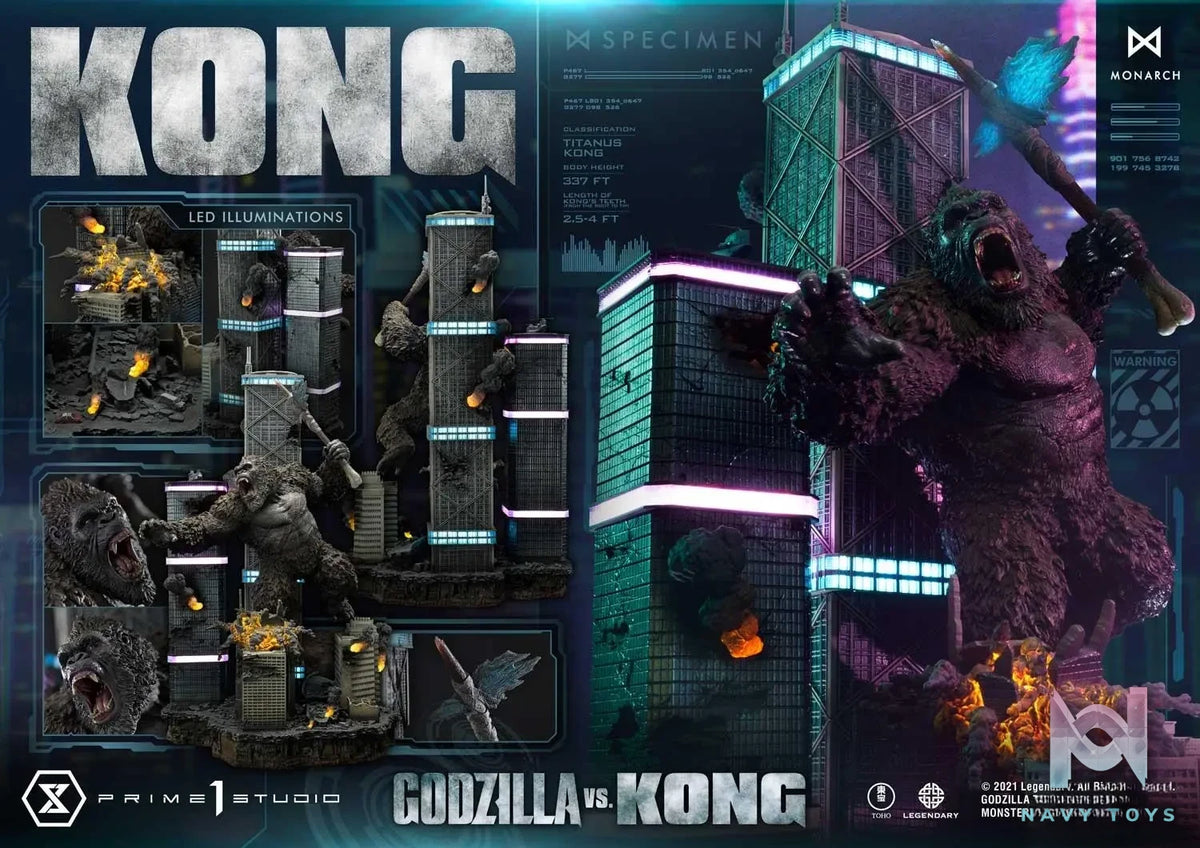 Prime 1 Studio – Ultimate Diorama Masterline Godzilla vs Kong Kong Final Battle UDMGVK-02 (Licensed)