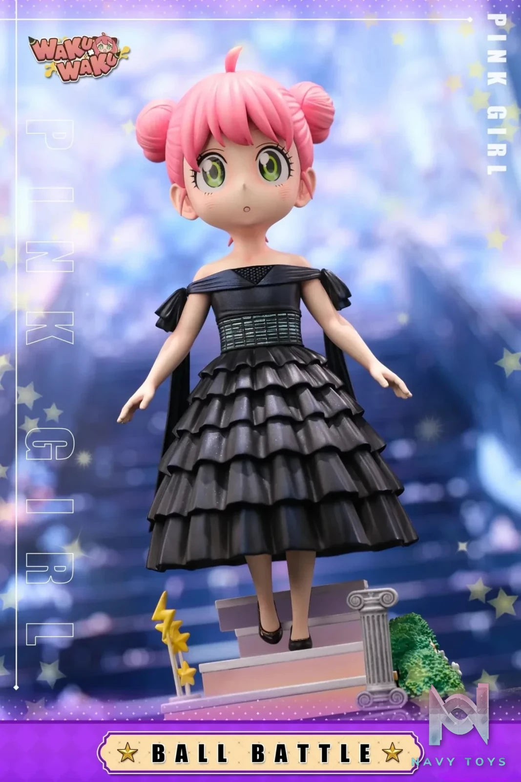 WakuWaku Studio - Spy x Family 023 Evening Gown Anya Forger resin statue Navy Toys anime figure