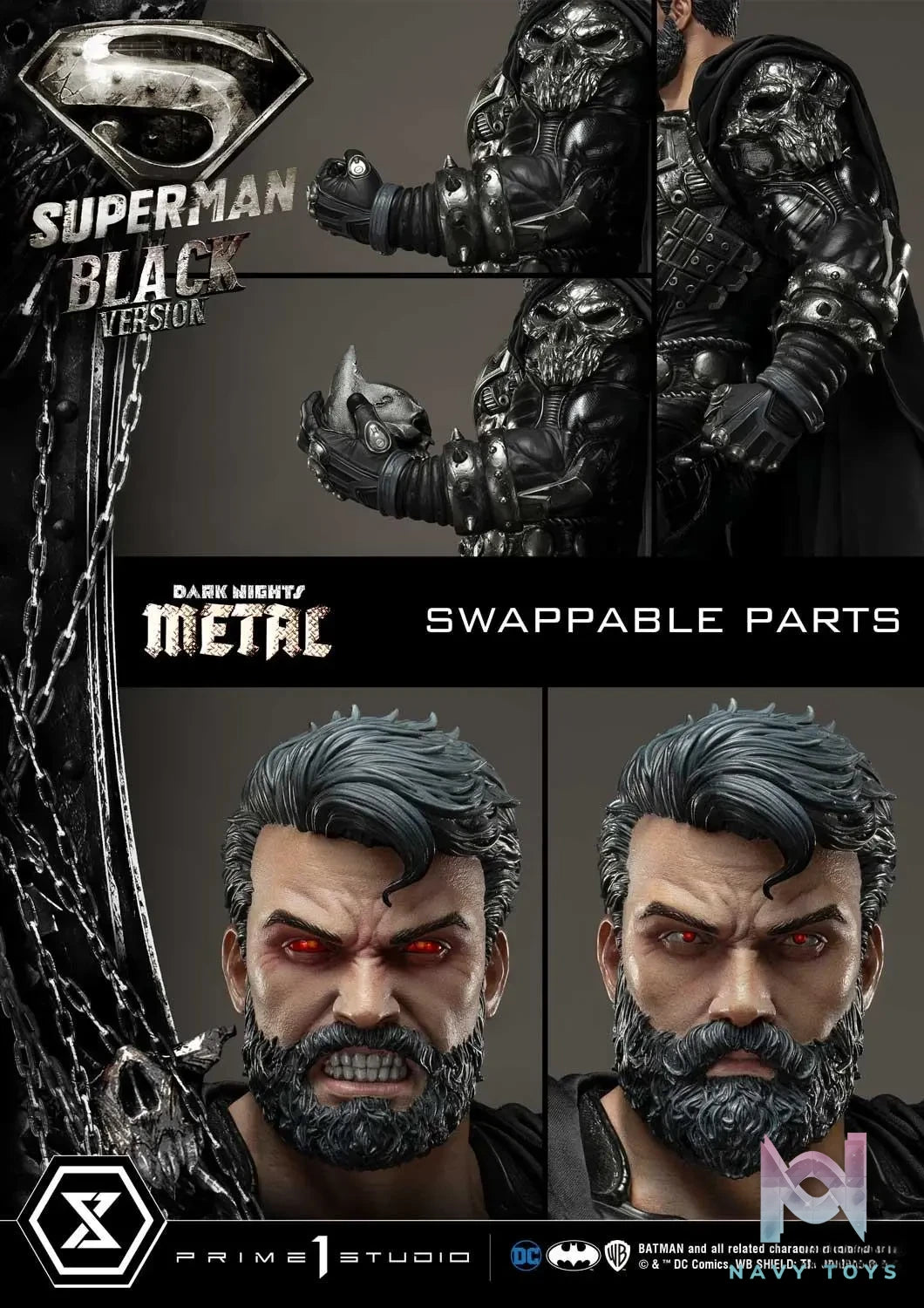 Prime 1 Studio – Museum Masterline Dark Nights: Metal (Comics) Superman MMDCMT-08 MMDCMT-08DX MMDCMT-08DXS MMDCMT-08BL(Licensed)