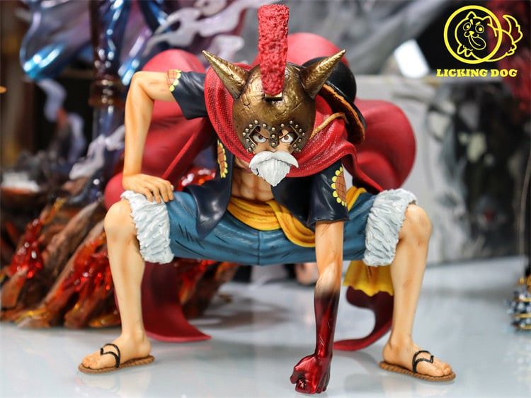 Luffy Lucy - One Piece - Licking Dog resin statue lickking Dog Studio anime figure
