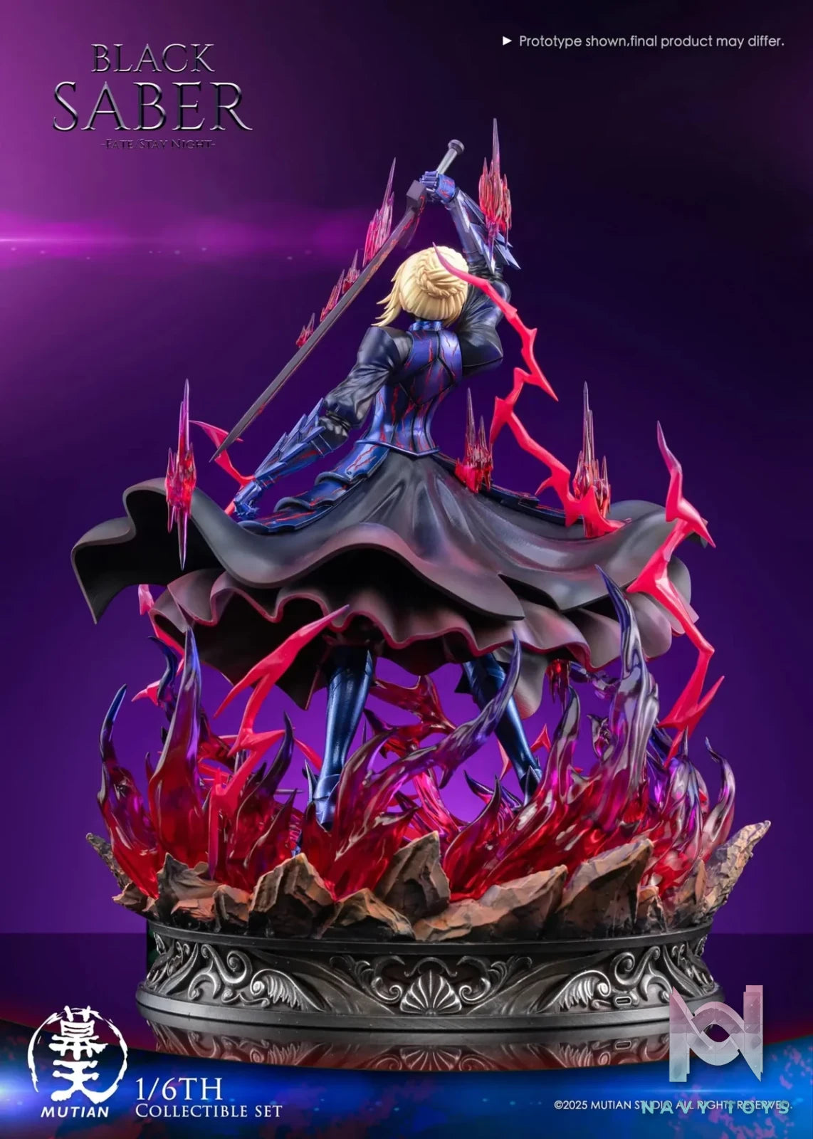 Mu Tian Studio - Fate/stay night Heaven's Feel Saber Alter resin statue Navy Toys anime figure