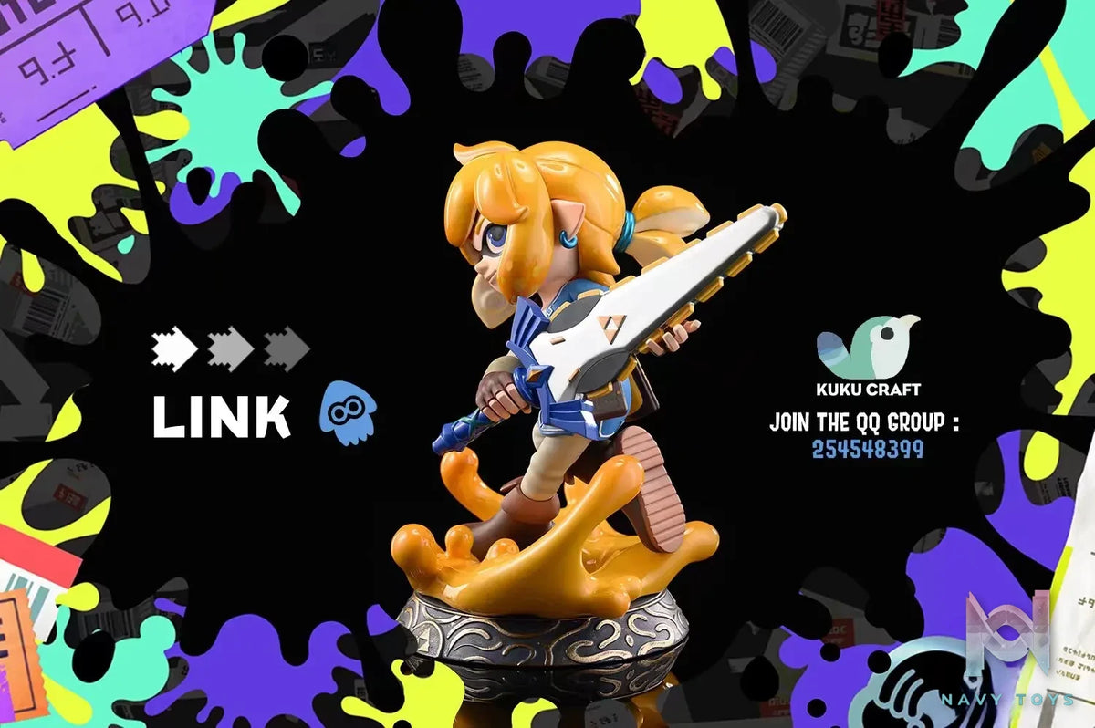 KukuCraft Studio – The Legend of Zelda x SPLATOON Squid Link & Zelda 2.0