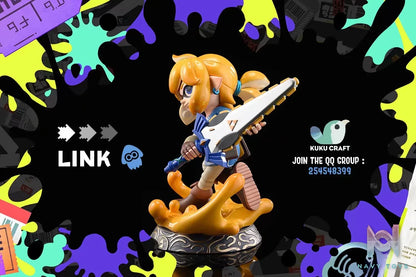 KukuCraft Studio – The Legend of Zelda x SPLATOON Squid Link & Zelda 2.0