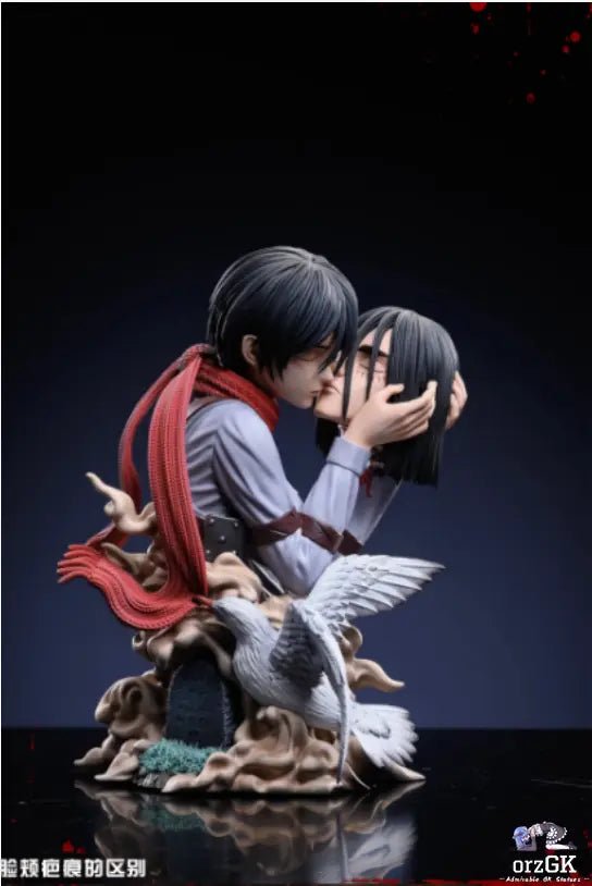 LC Studio - Attack on Titan 8 Kiss of Death Mikasa Holding the Head resin statue Navy Toys anime figure