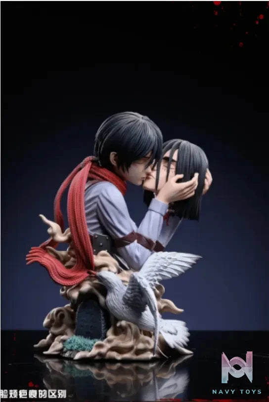 LC Studio - Attack on Titan 8 Kiss of Death Mikasa Holding the Head resin statue Navy Toys anime figure