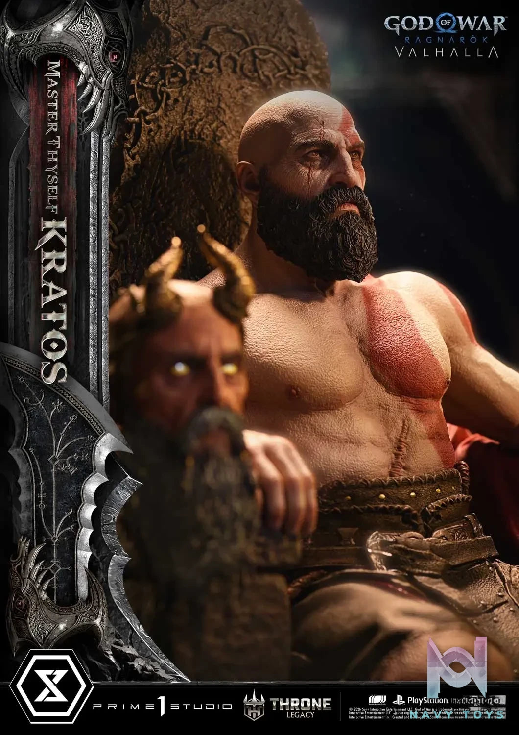 Prime 1 Studio – God of War: Ragnarok Master Thyself Kratos 1/3 Scale Statue TLCGOW-01 TLCGOW-01S (Licensed)