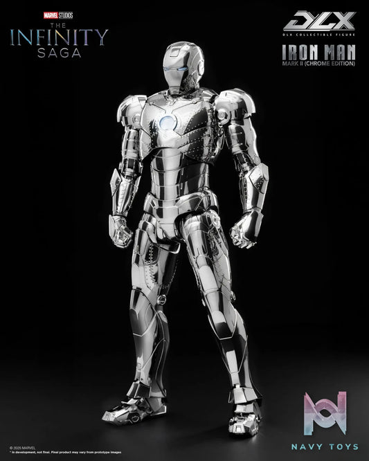Threezero – Marvel Studios: The Infinity Saga DLX Iron Man Mark 2 Chrome Edition 3Z09240C0 (Licensed)