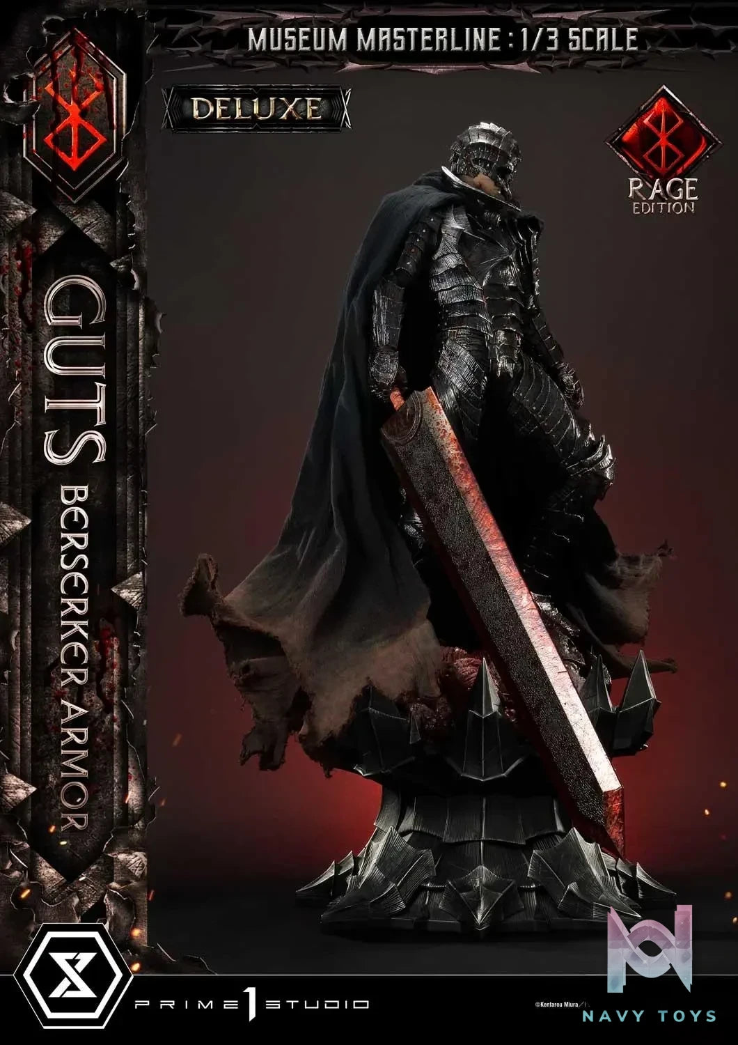 Prime 1 Studio – Museum Masterline Berserk Guts, Berserker Armor Rage Edition MMBR-03 MMBR-03DX MMBR-03DXS (Licensed)