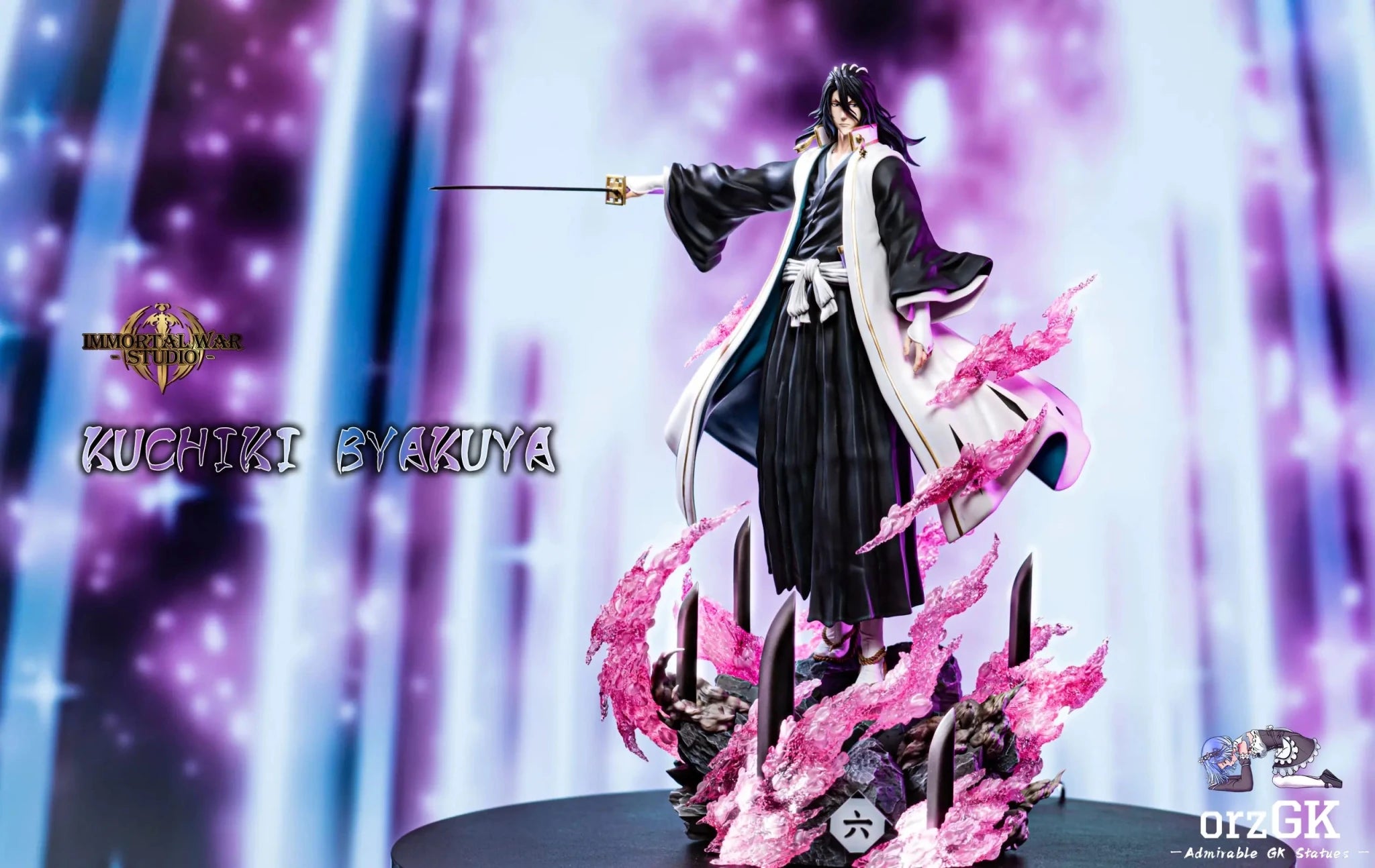 I.W Studio - Captain Series 12 Byakuya Kuchiki Bleach resin statue Navy Toys anime figure