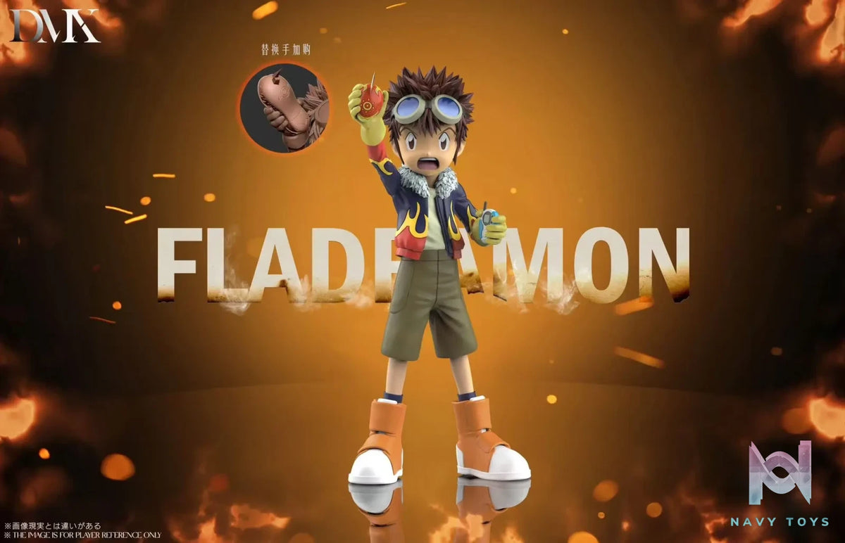 DMX Studio – Digimon Lighdramon & Motomiya Daisuke & V-mon & Fladramon