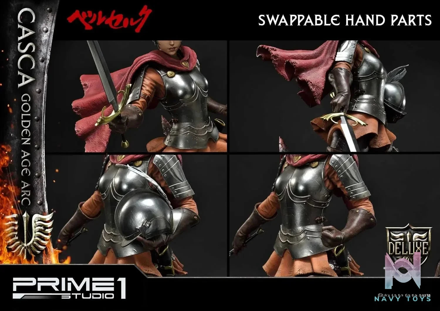 Casca Golden Age Arc UPMBR-15 UPMBR-15DX (Licensed) - Ultimate Premium Masterline Berserk - Prime 1 Studio resin statue Navy Toys anime figure