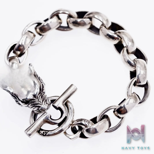 Raven Studio (silver jewelry) – Original Exclusive Design Wolf Head Bracelet Original