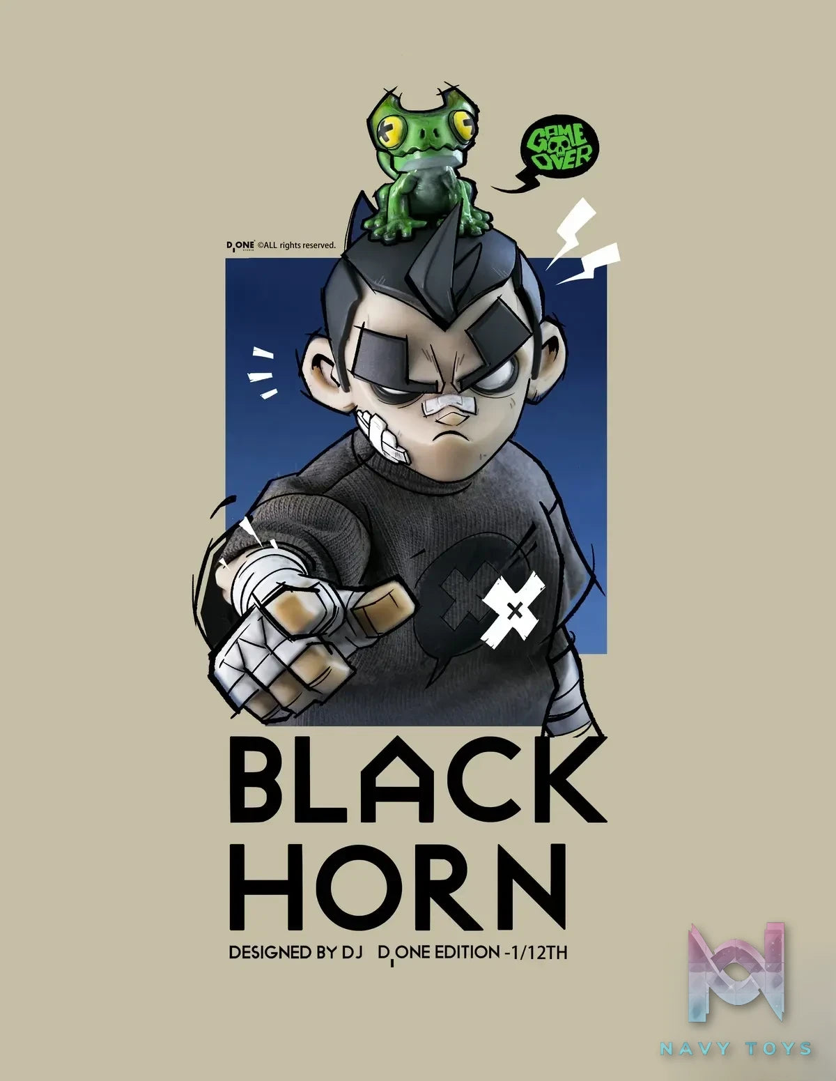 D ONE Studio – Black Horn Doll 1/12 The Year of The Loong (Licensed)