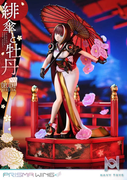 Prime 1 Studio & PRISMA WING Collection – fuzichoco original Illustration Scarlet Umbrella and Peony 1/7 Scale Pre-Painted Figure PWFZCC-01P PWFZCC-01PDX (Licensed)