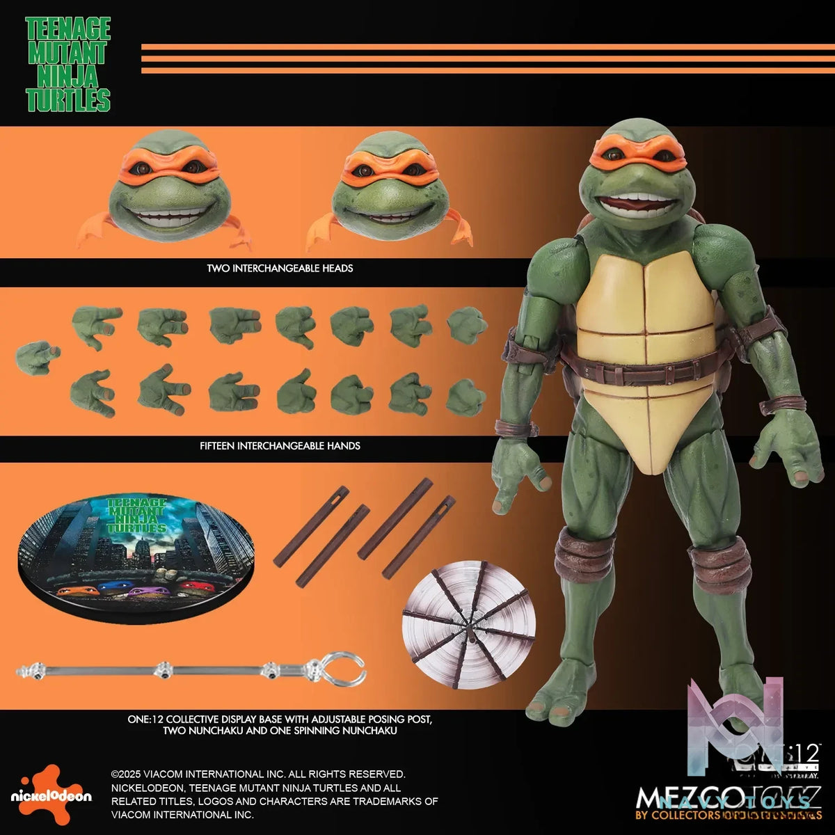 Mezco Studio – Teenage Mutant Ninja Turtles (1990) Boxed Set 1/12 Action Figure (Licensed)