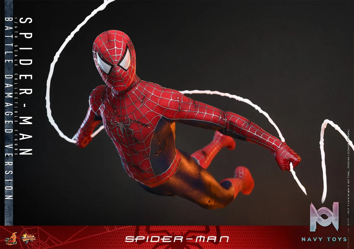 Hottoys – 1/6 Spider-Man Tobey Maguire Battle Damaged Version Action Figure MMS859 (Licensed)