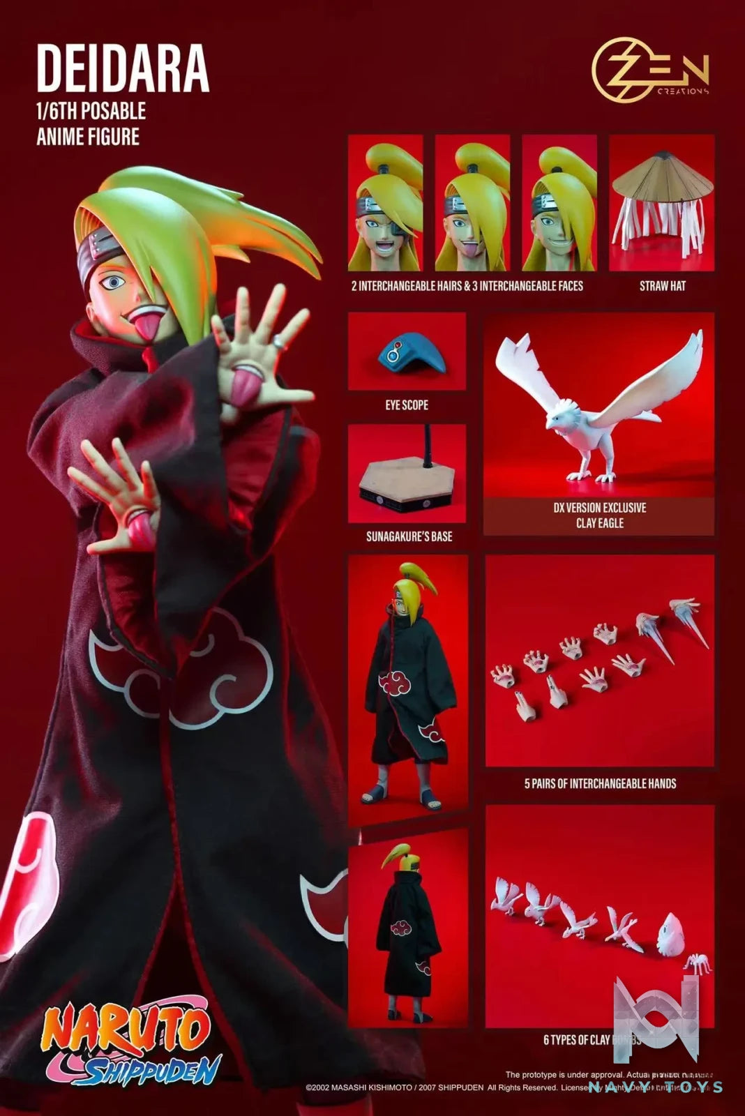 Zen Creations Studio – Naruto 1/6 Posable Anime Figure (PAF) Deidara