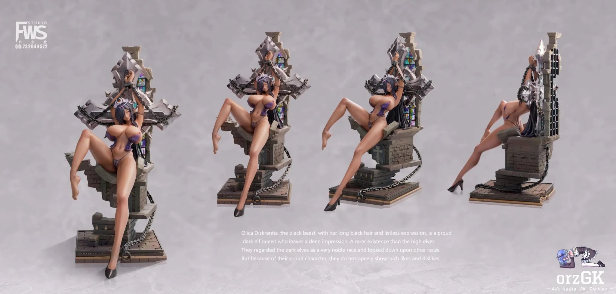 FWS Studio - Olga Discordia Kuroinu resin statue Navy Toys anime figure
