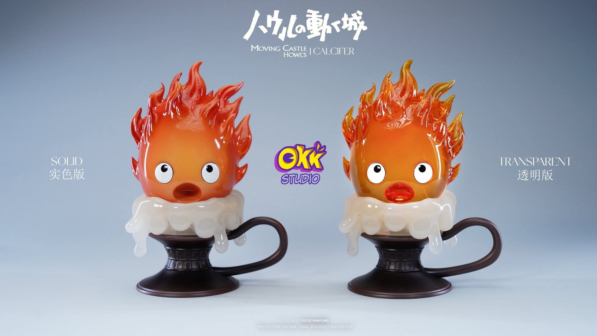 Candlestick Calcifer resin statue Okk Studio anime figure