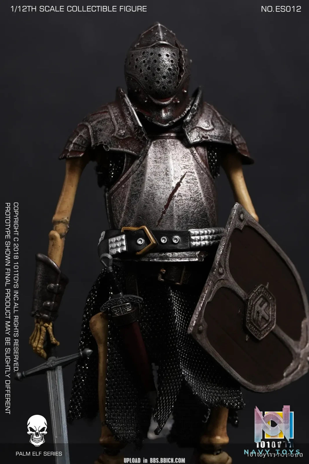 101Toys – Original 1/12 NO.ES010 PALM ELF SERIES- Skeleton Medieval Knight (Licensed)