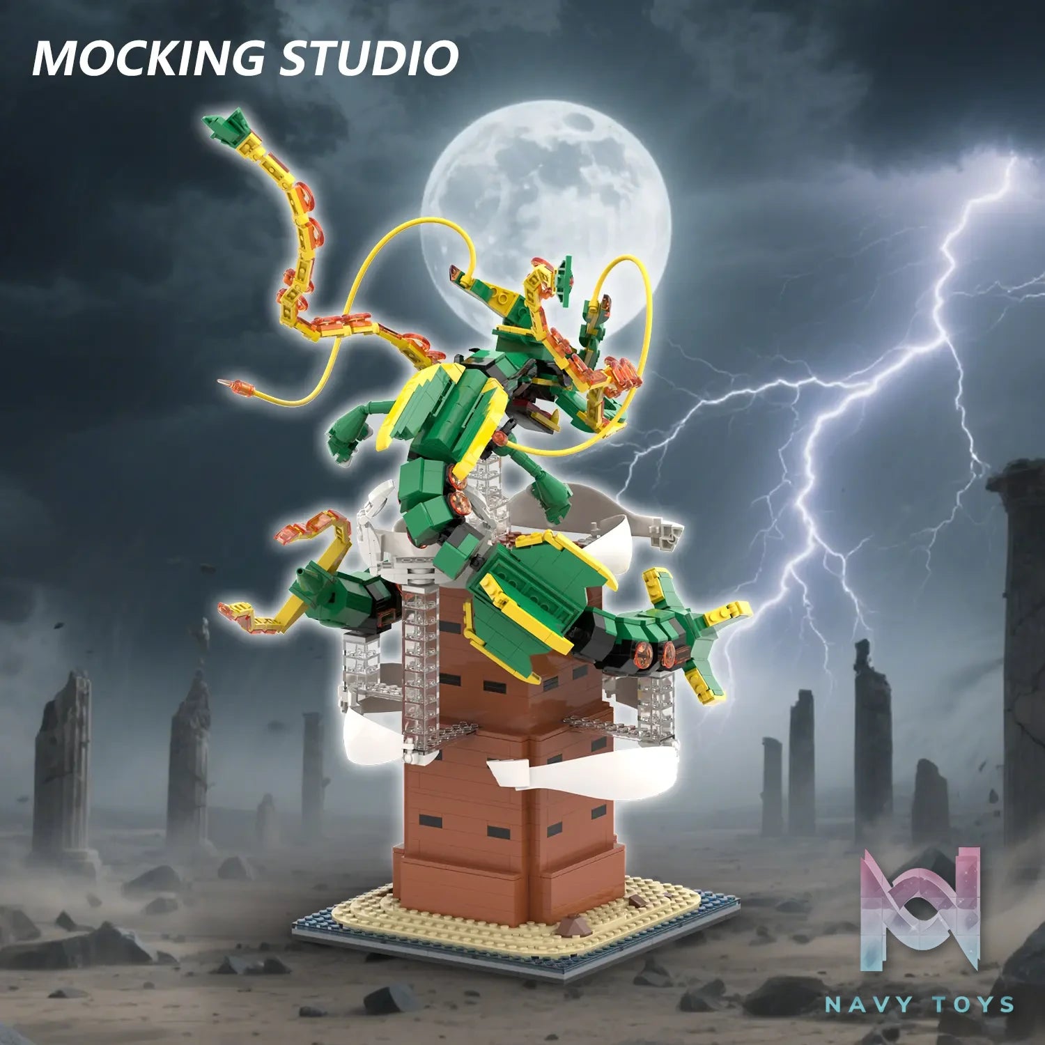 Zhu Yi Wan Jia Studio – Pokémon Mega Rayquaza Building Blocks