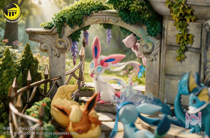 MoonShadow Studio – Eevee Family Anniversary Garden Diorama Pokémon