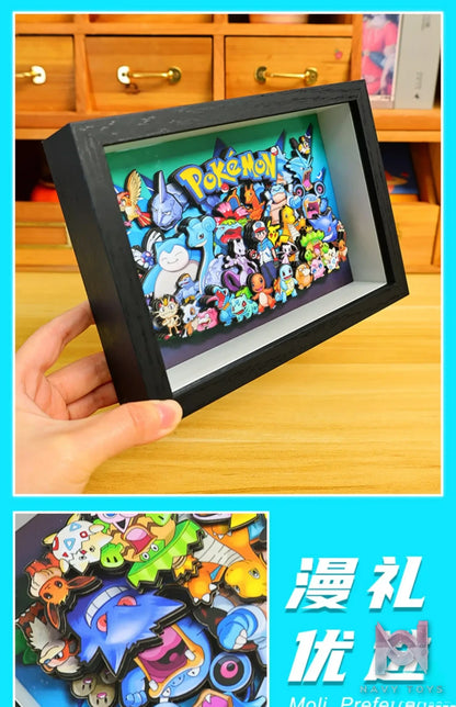 Yu Zhi Jiang Studio – Pokémon Multiple Characters 3D Decorative Painting Pokémon