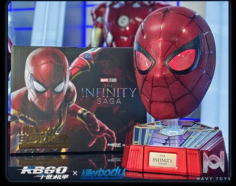 Killerbody Studio – Marvel Marvel Series 11 Collectible wearable Steel Spider Man helmet (Licensed)