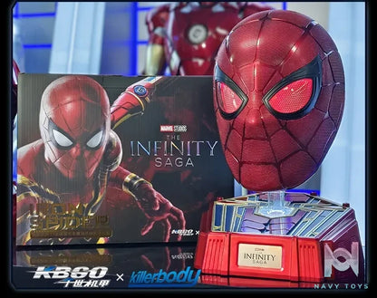 Killerbody Studio – Marvel Marvel Series 11 Collectible wearable Steel Spider Man helmet (Licensed)