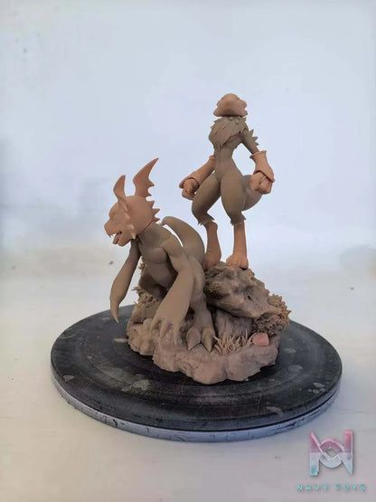 BN Studio X Slash Studio – Guilmon X Terriermon X Renamon Digimon