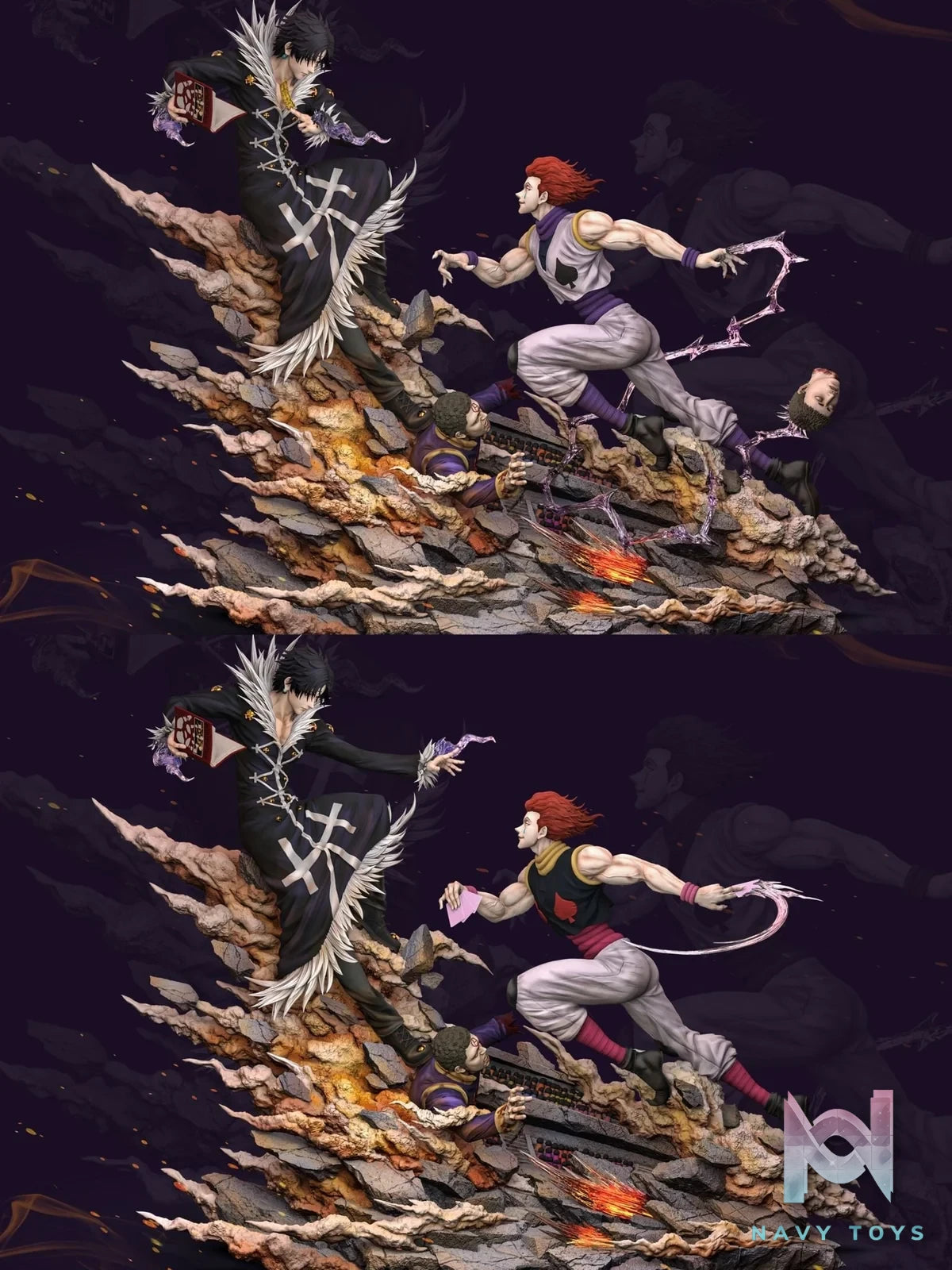 Chrollo Lucifer VS Hisoka - Hunter x Hunter - Hunter Fan Studio resin statue Hunter Fan Studio anime figure