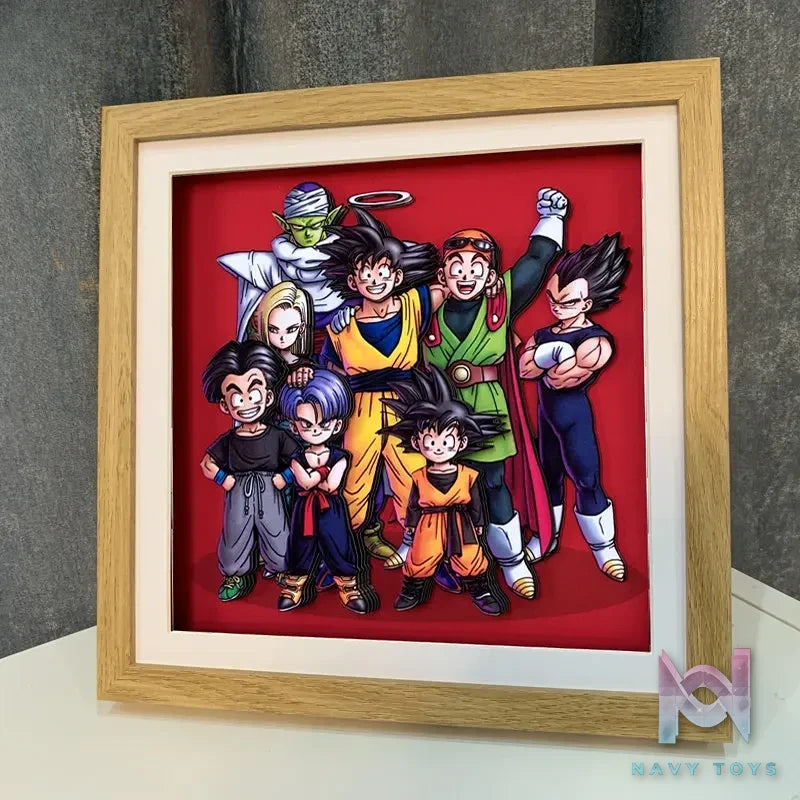 KALA HOME Studio – Dragon Ball Multiple Characters #07 3D Decorative Painting Dragon Ball