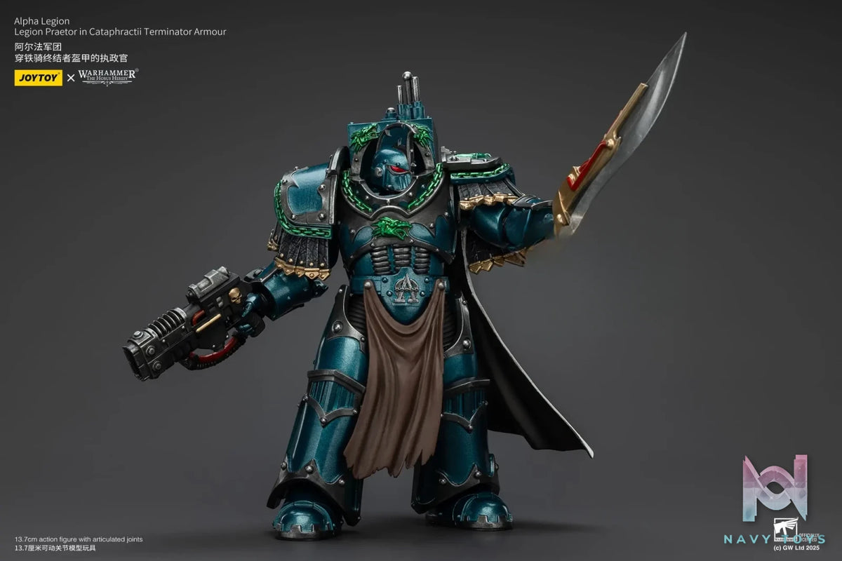JOYTOY – Alpha Legion Legion Praetor in Cataphractii Terminator Armour JT01260 (Licensed)
