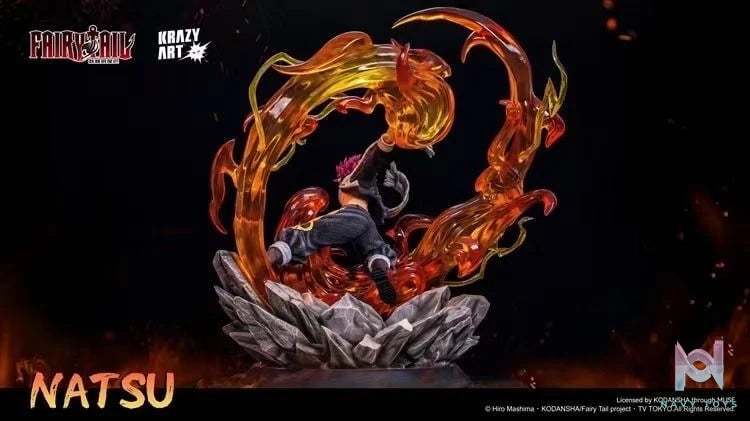 Natsu Dragneel resin statue Krazy art Studio anime figure