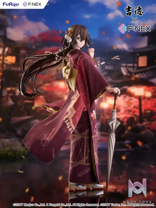 FURYU – Yoshitoku x F:NEX Mikasa blue flower komachi ver -Japanese Doll- 1/4 Scale Figure (Licensed)