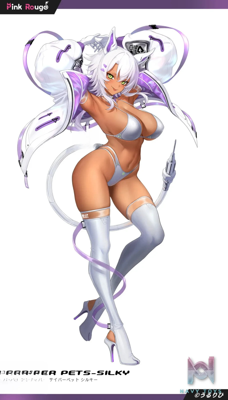 Pink Rouge X EnsouToys – Original Cyber Pets Silky 1/6 Figure (Licensed)