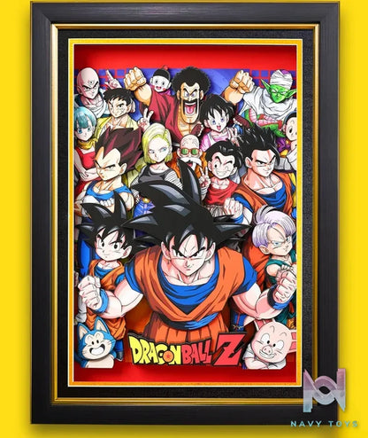 Yu Zhi Jiang Studio – Dragon Ball Multiple Characters Series #9 3D Decorative Painting Dragon Ball