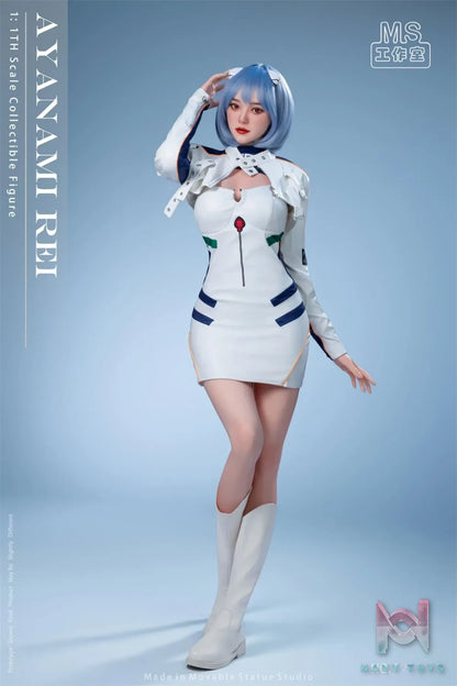 Movable Statue Studio – Neon Genesis Evangelion Realistic Anime 01 Rei Ayanami Fan Version MS-002A 1:1 Scale Life Size Figure
