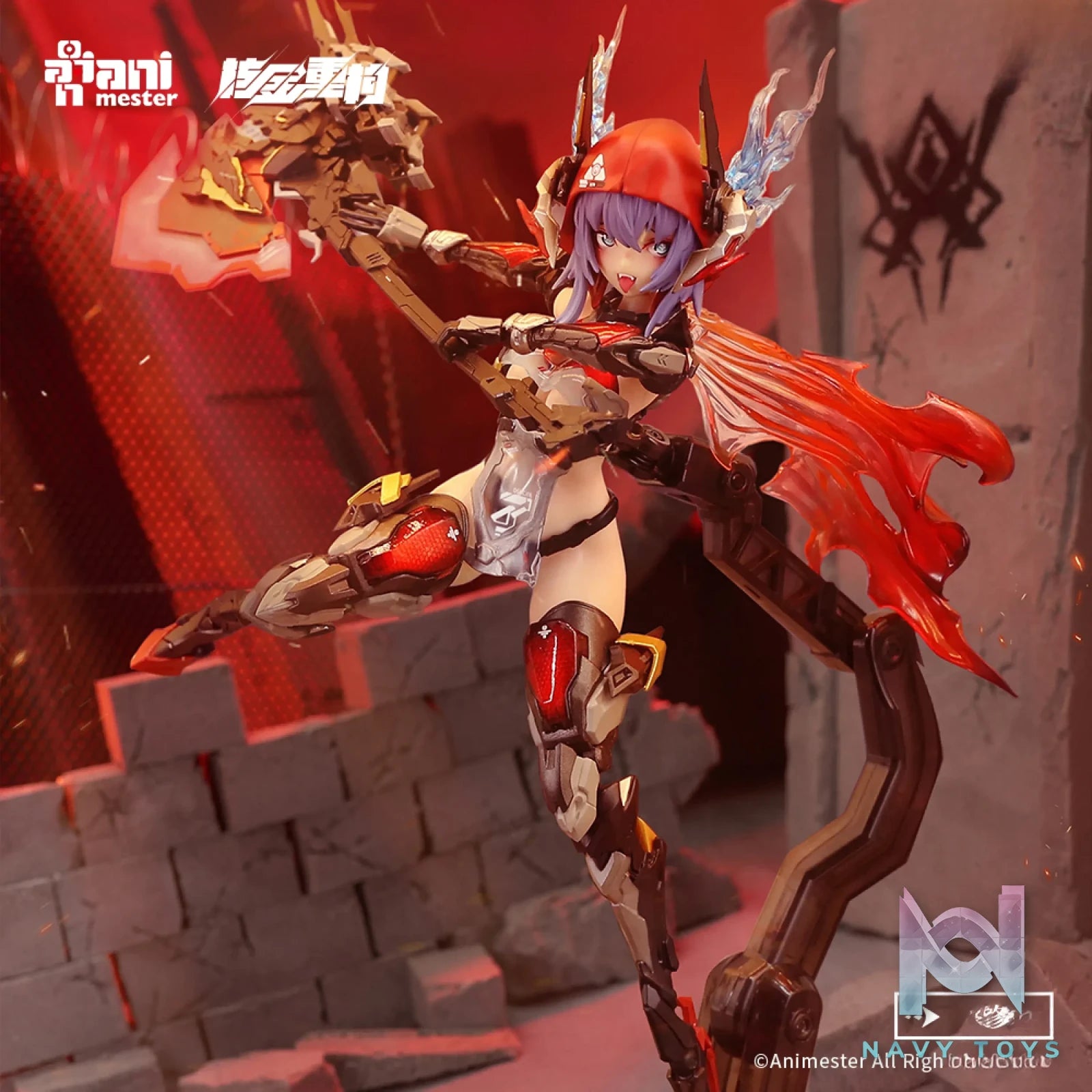 AniMester Studio – Thunder Task Force Barbera Red (Licensed)