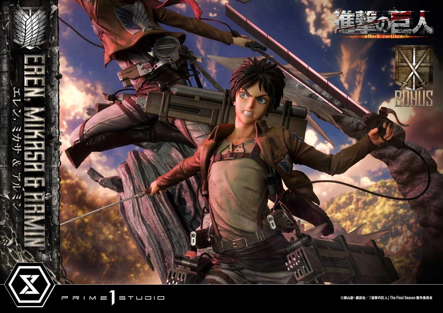 Eren, Mikasa & Armin - Attack on Titan - Prime 1 Studio (Normal) resin statue Prime 1 Studio anime figure