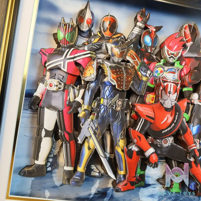 KALA HOME Studio – Kamen Rider Multiple Characters #01 3D Decorative Painting Kamen Rider