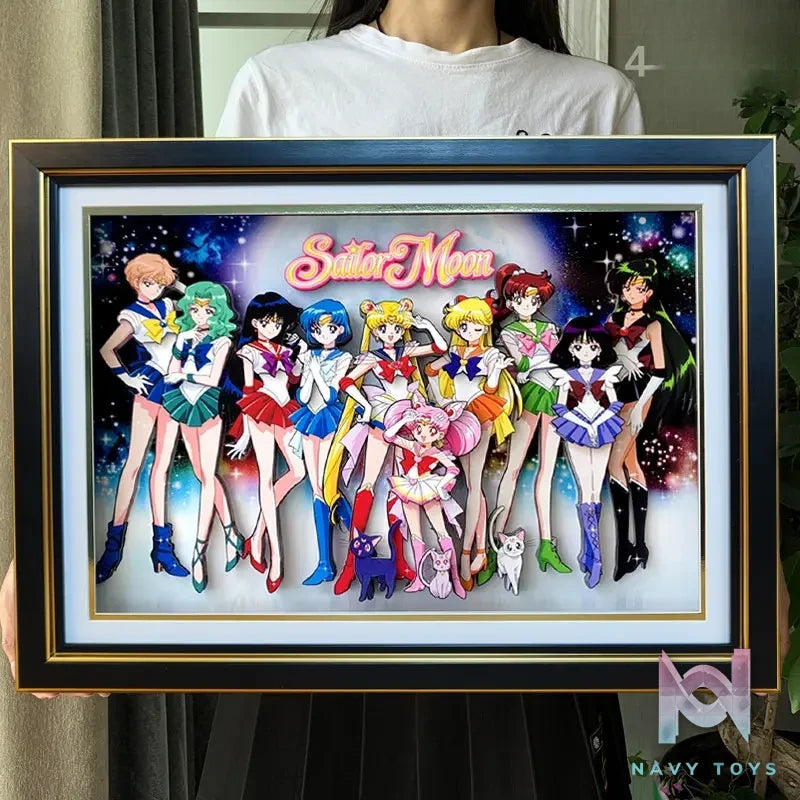 KALA HOME Studio – Sailor Moon Multiple Characters #01 3D Decorative Painting Sailor Moon